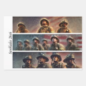 Decoupage Proud Firefighters American Flag  Inpakpapier Vel (Voorkant 2)