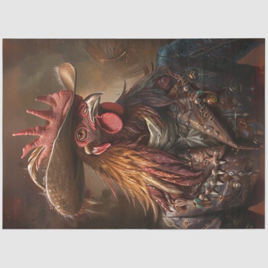 Decoupage Proud Haan Brede Brimmed Pet Jas Tissuepapier (Voorkant)