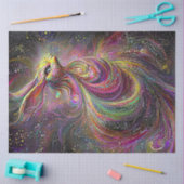 Decoupage Psychedelic Whimsical Easter Rabbit Tissuepapier (Craft)