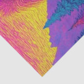 Decoupage Psychedelische Bigfoot Magenta Vacht Tissuepapier (Detail)