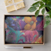Decoupage Psychedelische Cheshire Cat Fantasie Kun Tissuepapier (Geschenk)