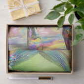 Decoupage Psychedelische Mode Meisje Karakter Tissuepapier (Geschenk)