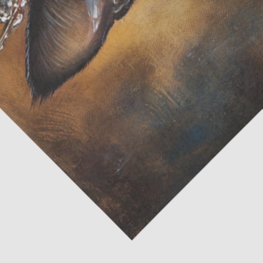 Decoupage Queen Siamese Cat Tissuepapier (Detail)