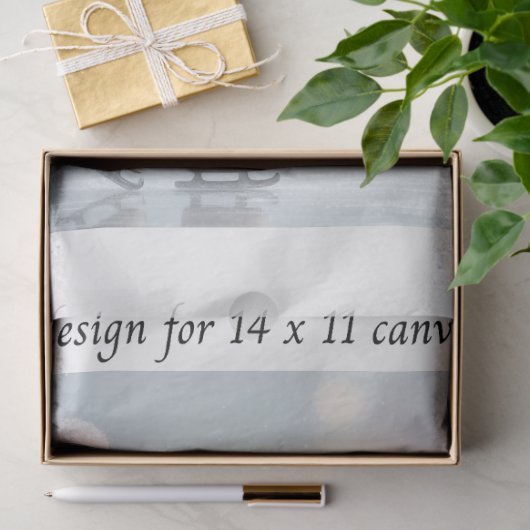 Decoupage Rabbit Skating 11x14 Canvas Coasters  Tissuepapier (Geschenk)