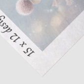 Decoupage Rabbit Skating 11x14 Canvas Coasters  Tissuepapier (Detail)