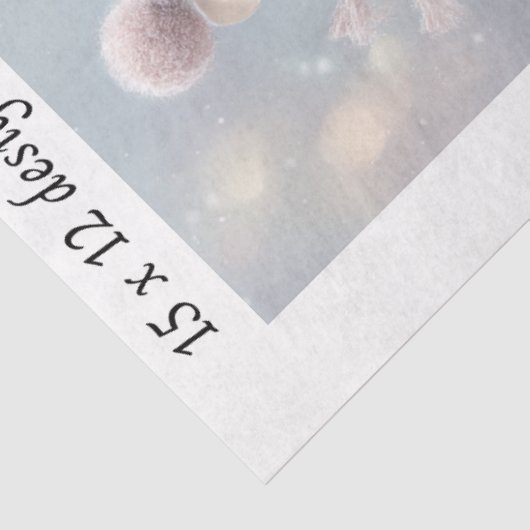 Decoupage Rabbit Skating 11x14 Canvas Coasters  Tissuepapier (Detail)