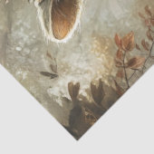 Decoupage Racoon Lady Robin Hood van het bos Tissuepapier (Detail)