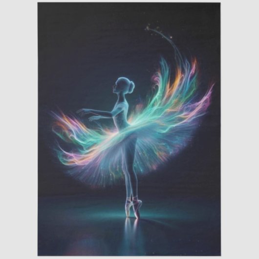 Decoupage Radiant of the Ora Ballerina Tissuepapier (Voorkant)