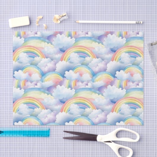 Decoupage Rainbow Waterverf Verjaardag Tissuepapier (Craft)