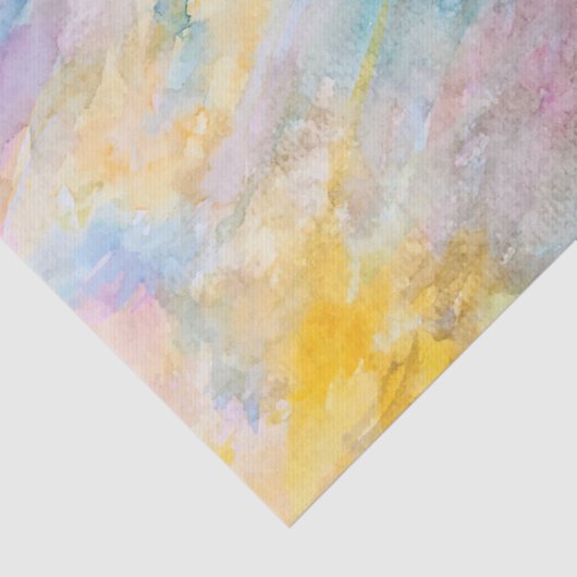 Decoupage Rainbow Waterverf Verjaardag Tissuepapier (Detail)