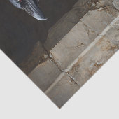 Decoupage Raven en Amethyst Gothic Tissuepapier (Detail)