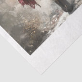 Decoupage Red Faries to fit 11 x 14 Canvas  Tissuepapier (Detail)