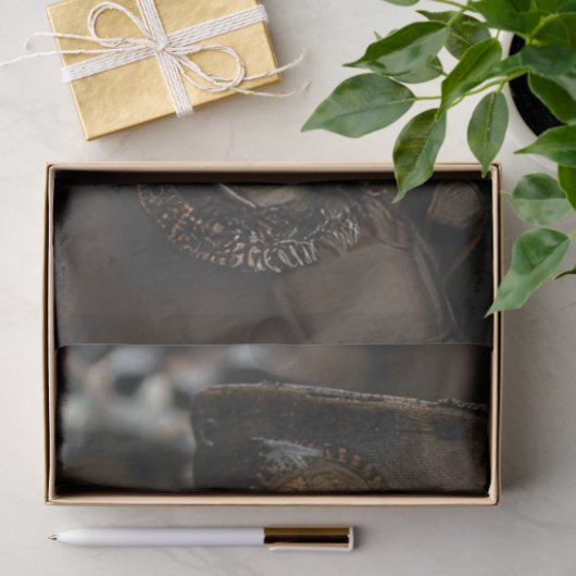 Decoupage Red Fox Steampunk Tissuepapier (Geschenk)