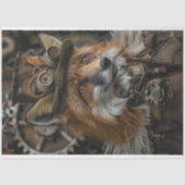 Decoupage Red Fox Steampunk Tissuepapier (Voorkant)