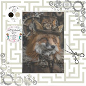 Decoupage Red Fox Steampunk Tissuepapier