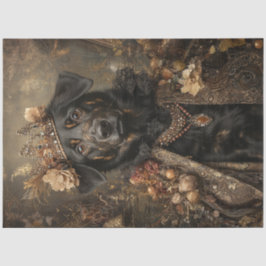 Decoupage Regal Crowned Sheep Dog Tissuepapier