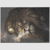 Decoupage Regal Lion Crown Headpiece Tissuepapier (Voorkant)