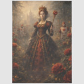 Decoupage Regal Queen Hearts Enchanted Garden Tissuepapier (Voorkant)