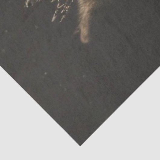 Decoupage Regal Royalty Wolf  Portrait Tissuepapier (Detail)