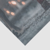 Decoupage Rendier Child Santa Winter Scene Tissuepapier (Detail)