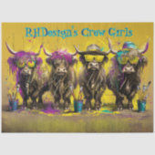 Decoupage RHDesign's Crew Highland Kunstenaars Tissuepapier (Voorkant)