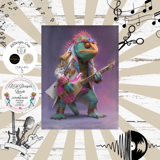 Decoupage Rockster Kameleon Veder Funk Band Tissuepapier