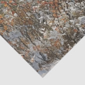 Decoupage Rode Overdekte Brug Winter Scene Tissuepapier (Detail)