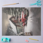 Decoupage  Rode Truck Kersttijd Tissuepapier (Craft)