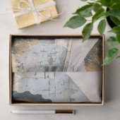 Decoupage Roestige Tractor & Schuur Tissuepapier (Geschenk)