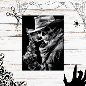Decoupage Roken Gothic Skelet Cowboy Gunslinge Tissuepapier