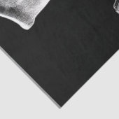 Decoupage Roken Gothic Skelet Cowboy Gunslinge Tissuepapier (Detail)