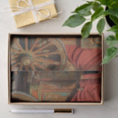 Decoupage Romani zigeunervrouw Vardo Wagon Tissuepapier (Geschenk)