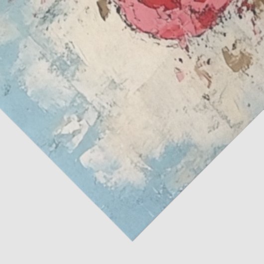 Decoupage romantische Valentijn paar in liefde Tissuepapier (Detail)