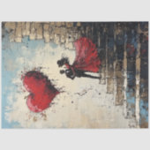 Decoupage romantische Valentijn paar in liefde Tissuepapier (Voorkant)