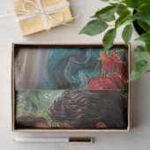 Decoupage Romantische Valentijn paar omarmen Tissuepapier (Geschenk)