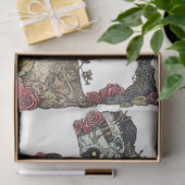 Decoupage Romantische Zombie Paar Valentijn Omarm Tissuepapier (Geschenk)