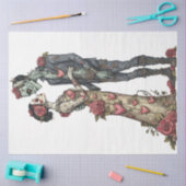 Decoupage Romantische Zombie Paar Valentijn Omarm Tissuepapier (Craft)