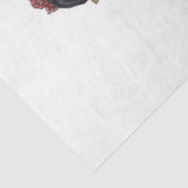 Decoupage Romantische Zombie Paar Valentijn Omarm Tissuepapier (Detail)