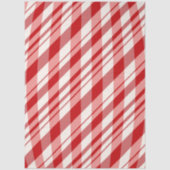 Decoupage Rood Witte Pepermunt Achtergrond Tissuepapier (Voorkant)