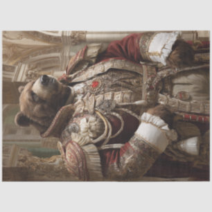 Decoupage Royal Beer Portrait Aristocratische Kost Tissuepapier