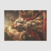 Decoupage Royal Crown Teckel Gouden Troon Tissuepapier (Voorkant)