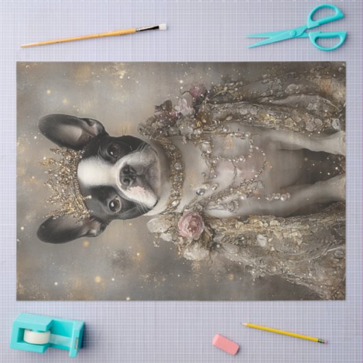 Decoupage Royal French Bulldog Tissuepapier (Craft)