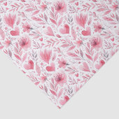 Decoupage Roze Bloemen Harten Verjaardagsfeest Tissuepapier (Detail)