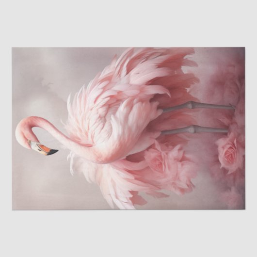 Decoupage Roze Flamingo Starlight Splendor Tissuepapier (Voorkant)