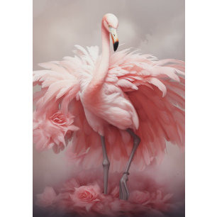Decoupage Roze Flamingo Starlight Splendor Tissuepapier