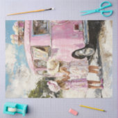 Decoupage Roze Ice Cream Truck Lil Girls Tissuepapier (Craft)