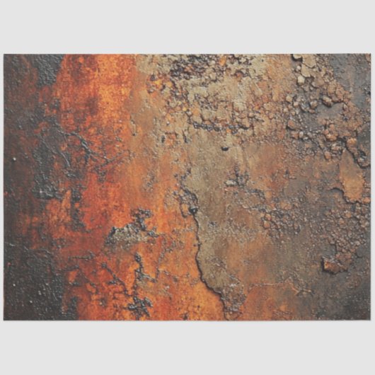 Decoupage Rust Patina Messing Koper Finish Tissuepapier (Voorkant)