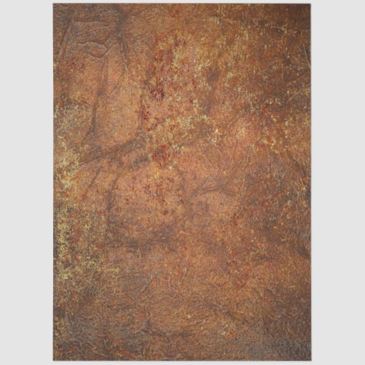 Decoupage Rust Toned Textured Faux Background Tissuepapier (Voorkant)
