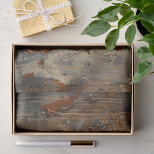 Decoupage Rusted Patina Bull Tissuepapier (Geschenk)