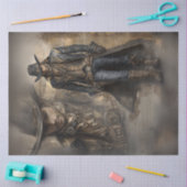 Decoupage Rustic Cowboy Dark Coat Foto in Foto Tissuepapier (Craft)